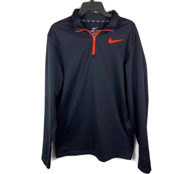black and orange nike jacket